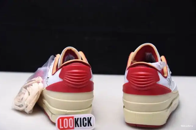 Cheap TBK SP Retro Off-White Red Jordan 2 DJ4375-106 White Low 0515